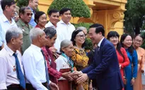 Chủ tịch nước Võ Văn Thưởng tiếp Đoàn người có công tỉnh Trà Vinh