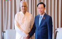 Chủ tịch Quốc hội Vương Đình Huệ tiếp Tổng Bí thư Đảng Cộng sản Bangladesh