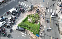 Tháo dỡ căn nhà 3 mặt tiền án ngữ giữa giao lộ hơn 10 năm