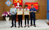 Hà Tĩnh: Tuyên dương 2 học sinh lớp 7 dũng cảm cứu người đuối nước