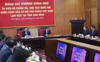 Chủ tịch Quốc hội Vương Đình Huệ làm việc với Thường vụ Tỉnh ủy Thái Bình