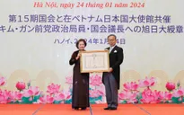 Trao Huân chương Mặt trời mọc của Chính phủ Nhật Bản cho nguyên lãnh đạo Quốc hội