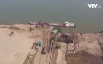 Làm rõ trách nhiệm về các bến bãi trái phép dọc sông Hồng