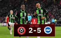 Vòng 4 cúp FA | Brighton đi tiếp sau cơn mưa bàn thắng