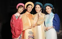 HH Ngọc Hân ra mắt BST áo dài lấy cảm hứng từ dòng tranh dân gian Kim Hoàng