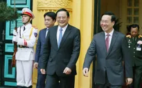 Chủ tịch nước Võ Văn Thưởng tiếp Thủ tướng Lào Sonexay Siphandone