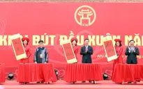 Chủ tịch nước dự khai bút đầu Xuân tại Khu lưu niệm Nguyễn Trãi