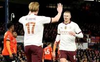 Cặp bài trùng Haaland - De Bruyne của Man City
