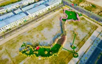 Ấn tượng đường hoa xuân hình bản đồ Việt Nam ở Kiên Giang