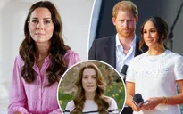 Hoàng tử Harry và vợ gửi tin nhắn cho công nương Kate Middleton sau khi được chẩn đoán ung thư