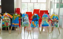 Hàng trăm thí sinh nhí thỏa sức thiết kế trên tà Áo dài