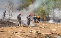 Cháy lớn tại Nhà máy rác Chư Sê