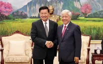 Tổng Bí thư, Chủ tịch nước Lào tiếp Chủ tịch Ủy ban Trung ương MTTQ Việt Nam
