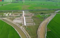 Cao tốc Châu Đốc - Cần Thơ - Sóc Trăng đã có những khối cát đầu tiên
