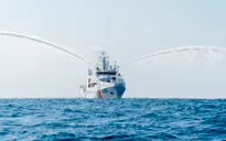 Cảnh sát biển Việt Nam và Ấn Độ diễn tập ứng phó sự cố tràn dầu trên biển