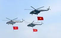 Nhiều máy bay tập luyện cho Lễ kỷ niệm 70 năm Chiến thắng Điện Biên Phủ
