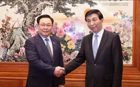 Chủ tịch Quốc hội Vương Đình Huệ hội kiến Chủ tịch Chính hiệp Toàn quốc Trung Quốc