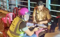 Tài xế lái xe hộ người uống rượu bia bị xử phạt vi phạm nồng độ cồn
