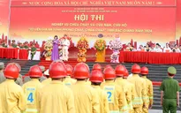 Sôi nổi hội thi nghiệp vụ chữa cháy và cứu nạn, cứu hộ tại Bắc Giang