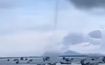 Vòi rồng xuất hiện tại Khánh Hòa, cuốn bay nhiều ghe, xuồng