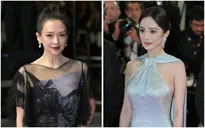 Chương Tử Di đọ sắc Dương Mịch ở thảm đỏ LHP Cannes