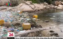 Đảo Bình Ba ngập tràn rác thải nhựa