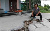 Long An: Sau hạn hán, nhiều tuyến đê sụt, lún khi có mưa