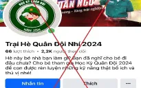 Đăng ký “Trại hè Quân đội Nhí 2024” cho con, người phụ nữ bị lừa hơn 1 tỷ đồng