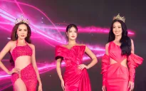 Dàn Hoa hậu, Á hậu đổ bộ buổi họp báo khởi động Miss Grand Vietnam 2024