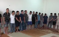 Triệt xóa sới bạc trong rừng, bắt giữ 18 đối tượng