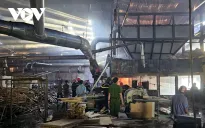 Bình Định: Khống chế đám cháy lớn tại công ty sản xuất sản phẩm gỗ