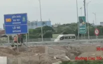 Xử lý lái xe ngược chiều trên cao tốc Diễn Châu - Bãi Vọt