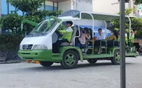 Tăng cường quản lý hoạt động xe điện 4 bánh chở khách