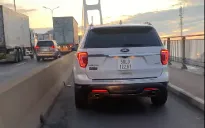 Đi vào đường cấm trên cầu Phú Mỹ, tài xế bị xử phạt