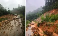 Mưa lũ làm 1 người chết, sạt lở đất đá vào nhiều nhà dân ở Hòa Bình