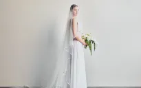 Vợ Bùi Tiến Dũng diện áo cưới của NTK Lê Thanh Hòa