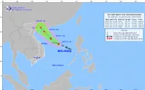 Áp thấp nhiệt đới có thể mạnh lên thành bão giật cấp 10