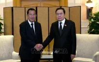 Chủ tịch Quốc hội Trần Thanh Mẫn tiếp Chủ tịch Thượng viện Campuchia Hun Sen