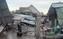 Tiền Giang: 1 người bị thương, 33 nhà hư hỏng do dông lốc