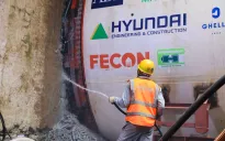 Bắt đầu khoan hầm tuyến đường sắt đô thị đoạn Nhổn - ga Hà Nội