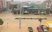 Lạng Sơn: Ngập nhiều nơi do mưa lớn