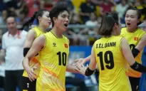 Bóng chuyền nữ Việt Nam thắng dễ Indonesia tại SEA V.League 2024