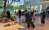 Hà Nội: Nước rút tại rốn lũ Nam Phương Tiến, người dân tổng vệ sinh môi trường