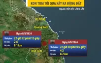 Kon Tum lại xảy ra động đất khá mạnh, người dân cảm nhận được rung lắc