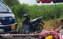 Xe tải va chạm xe máy, 3 người trong một gia đình tử vong