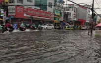 Cà Mau: Ngập úng sau trận mưa lớn