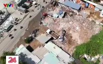 “Núi” rác thải xây dựng ngay trong khu dân cư ở TP Hồ Chí Minh