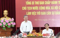 Tổng Bí thư, Chủ tịch nước Tô Lâm làm việc với Ban cán sự Đảng Bộ Ngoại giao