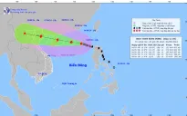 Từ ngày 5-6/9, bão số 3 tiếp tục tăng cường độ với gió cấp 15-16, giật trên cấp 17