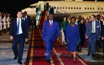 Tổng thống Cộng hòa Guinea-Bissau đến Hà Nội, bắt đầu thăm chính thức Việt Nam